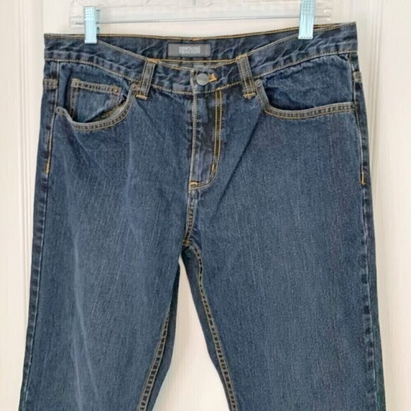 Kenneth Cole Reaction Straight Leg Medium Wash Jeans - Picture 2 of 11